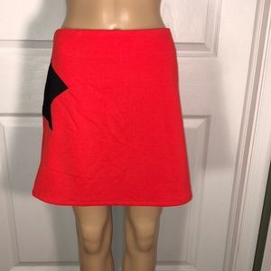 lavand. Black/Reddish Pink Skirt.  XL